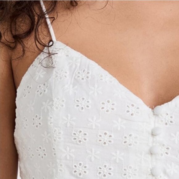 ALICE + OLIVIA Eyelet Mini Dress - Picture 3 of 6